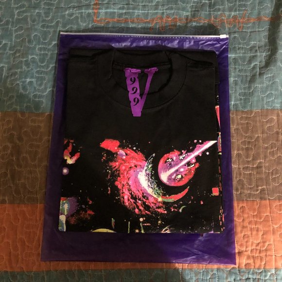 VLONE Shirts Vlone X Juice Wrld Galaxy Tshirt Black Poshmark